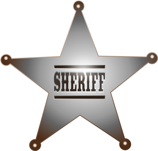 Sheriff Badge Star Cowboy Computer Icons - Sheriff Stars (356x340), Png Download