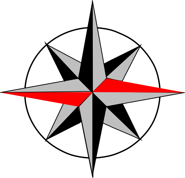 East West Compass - Clip Art (600x577), Png Download
