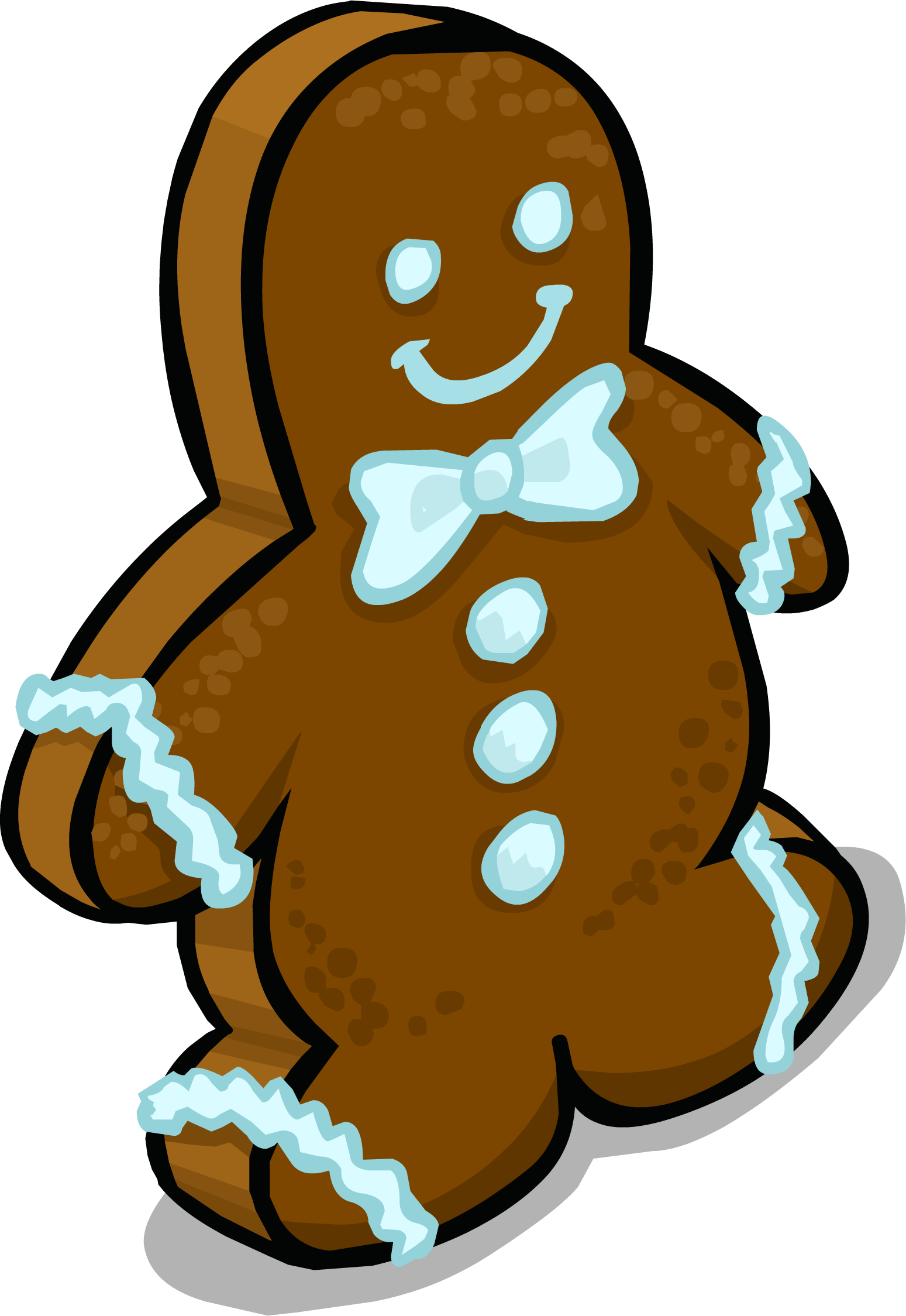 Gingerbread Man Sprite 005 - Gingerbread Man (1549x2249), Png Download