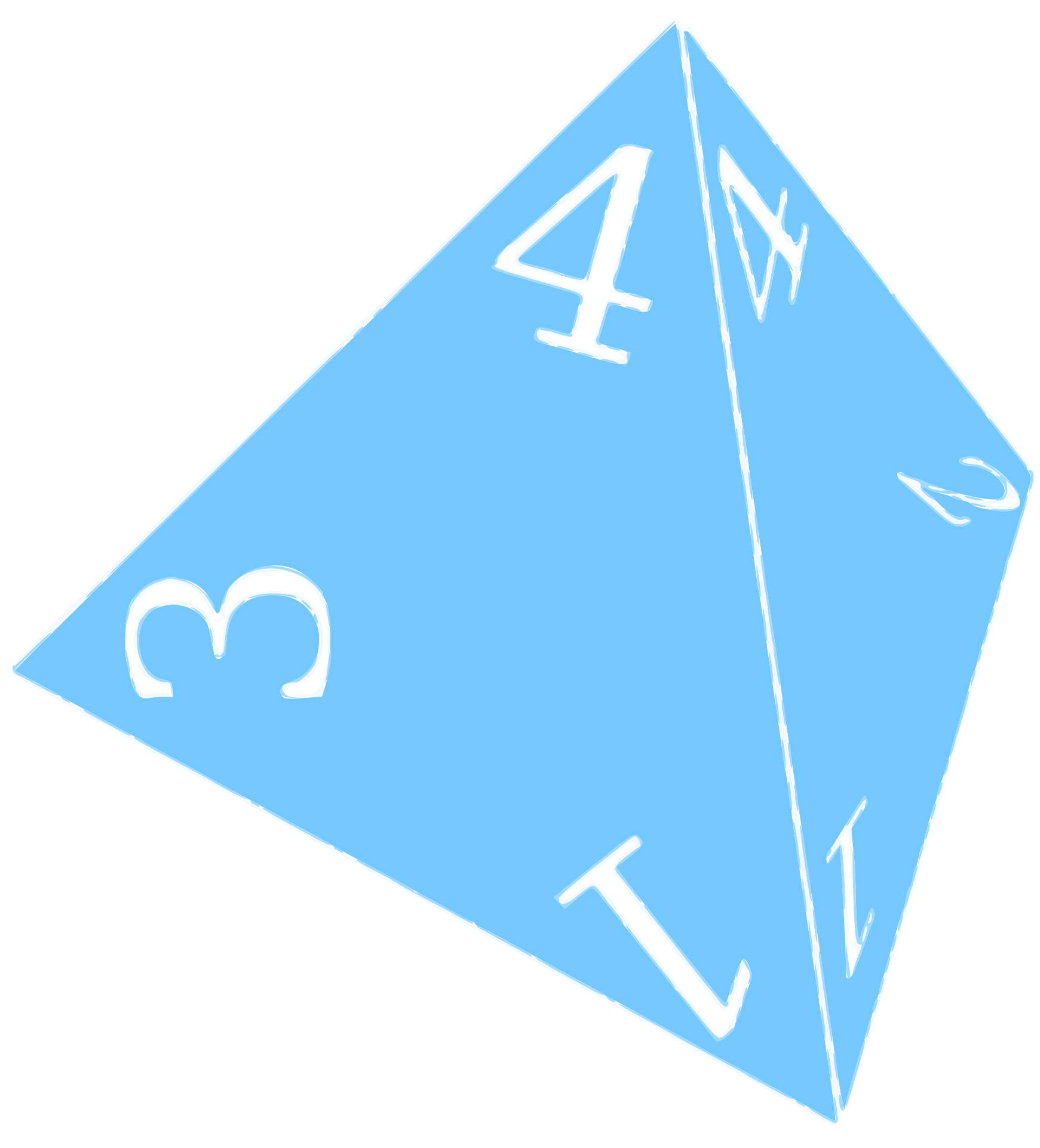 Four Sided Dice Png Full Size Png Download Seekpng