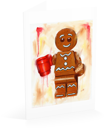 Dunk Me Card - Gingerbread Man (480x480), Png Download