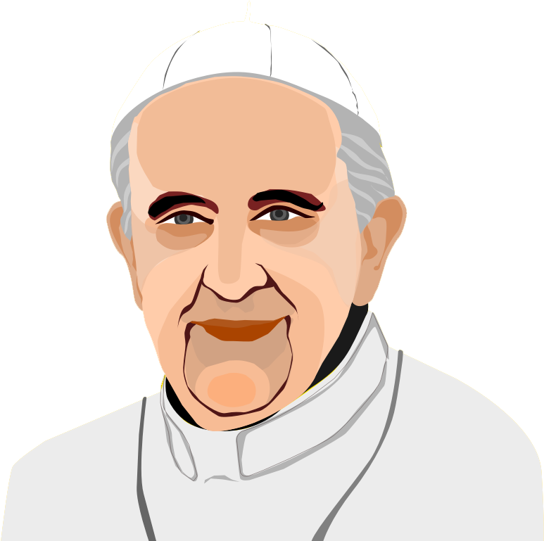 Free Pope Francis Clip Art - Pope Clipart (774x800), Png Download