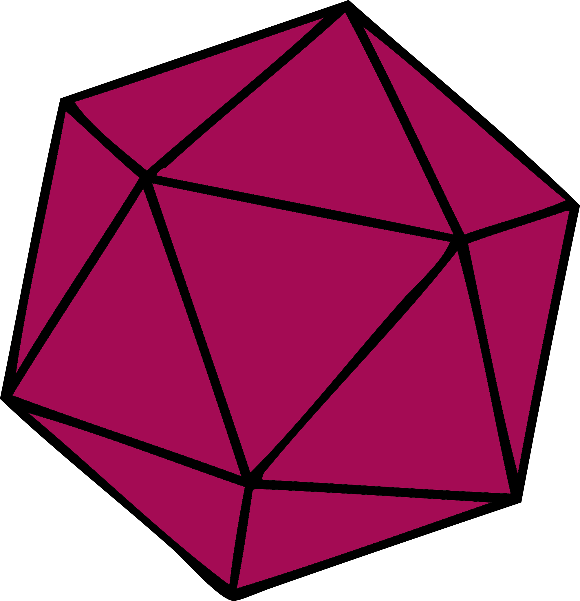 When Playing Dungeons & Dragons, You Have To Roll Dice - Icosahedron Transparent (2003x2075), Png Download