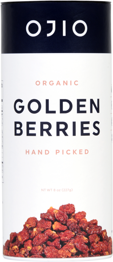 Golden Berries 8 Oz - Ojio - Organic Golden Berries - 8 Oz. (1000x1000), Png Download