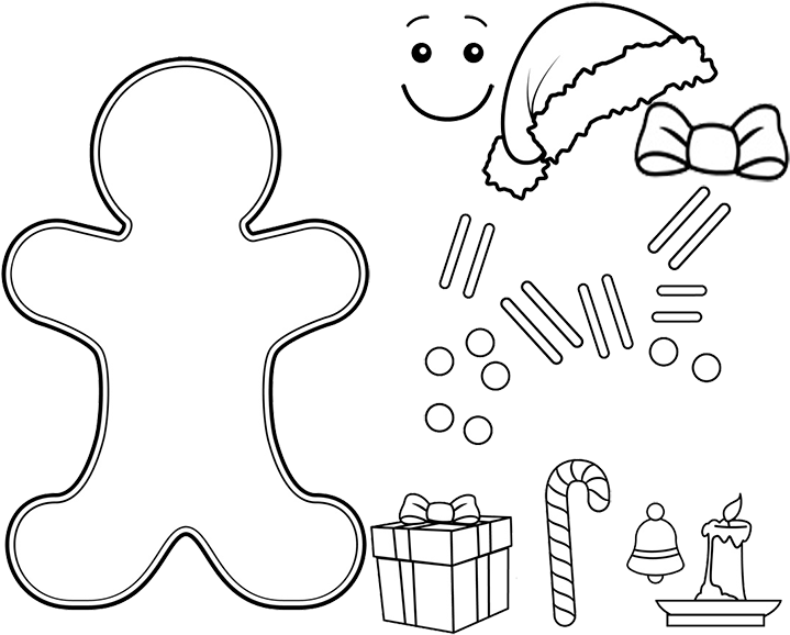 Create Your Own Gingerbread Man (792x612), Png Download