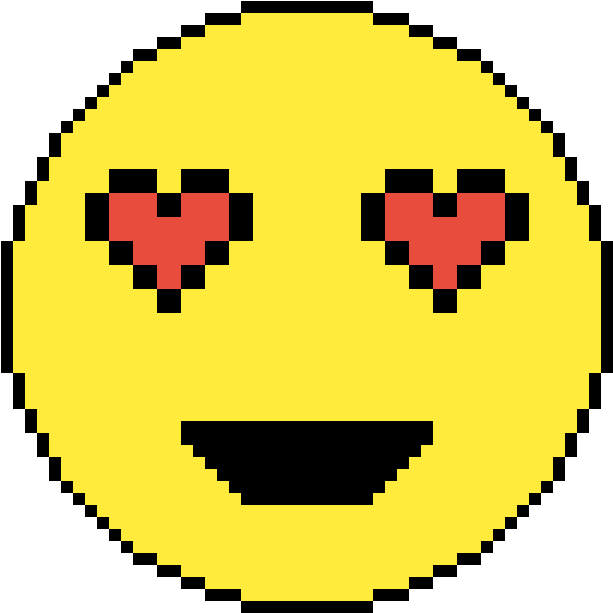 Heart Eye Emoji - Minecraft Watchmen Pixel Art (1200x1200), Png Download