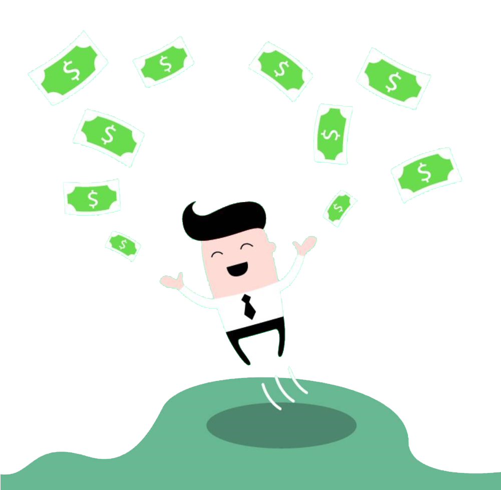 Money Cartoon Clip Art - Cartoon (1000x1000), Png Download