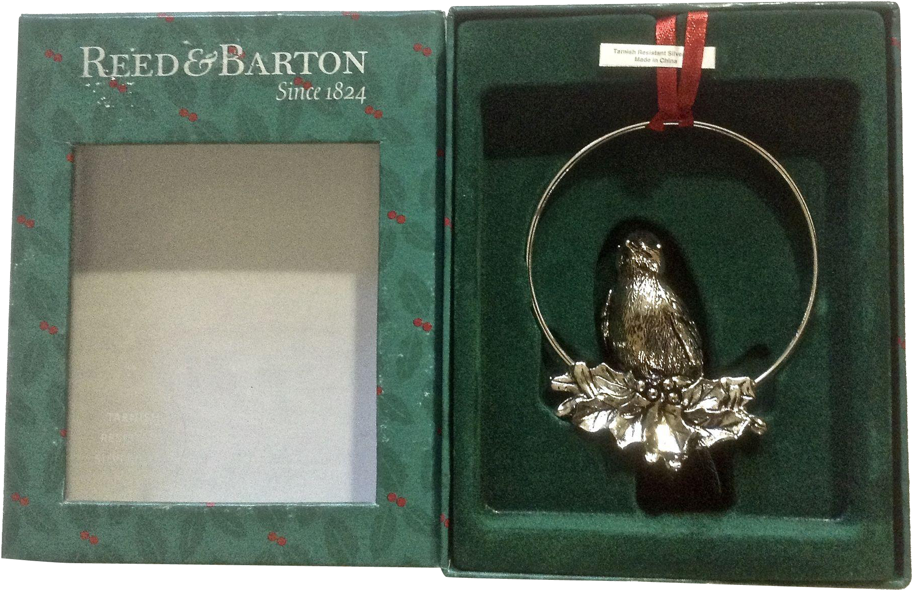 Reed & Barton Silver Plate Bird Christmas Ornament - Brass (1802x1802), Png Download