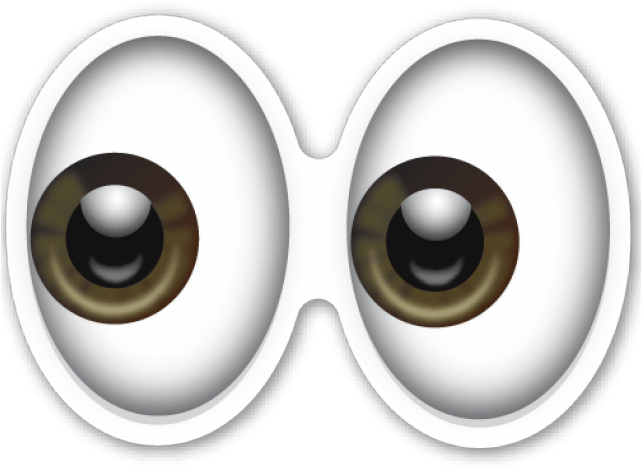 Emoji Clipart Eyes - Emoticon Olho Do Whatsapp (640x480), Png Download