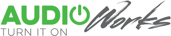 Logo Logo - Audio Works (750x240), Png Download