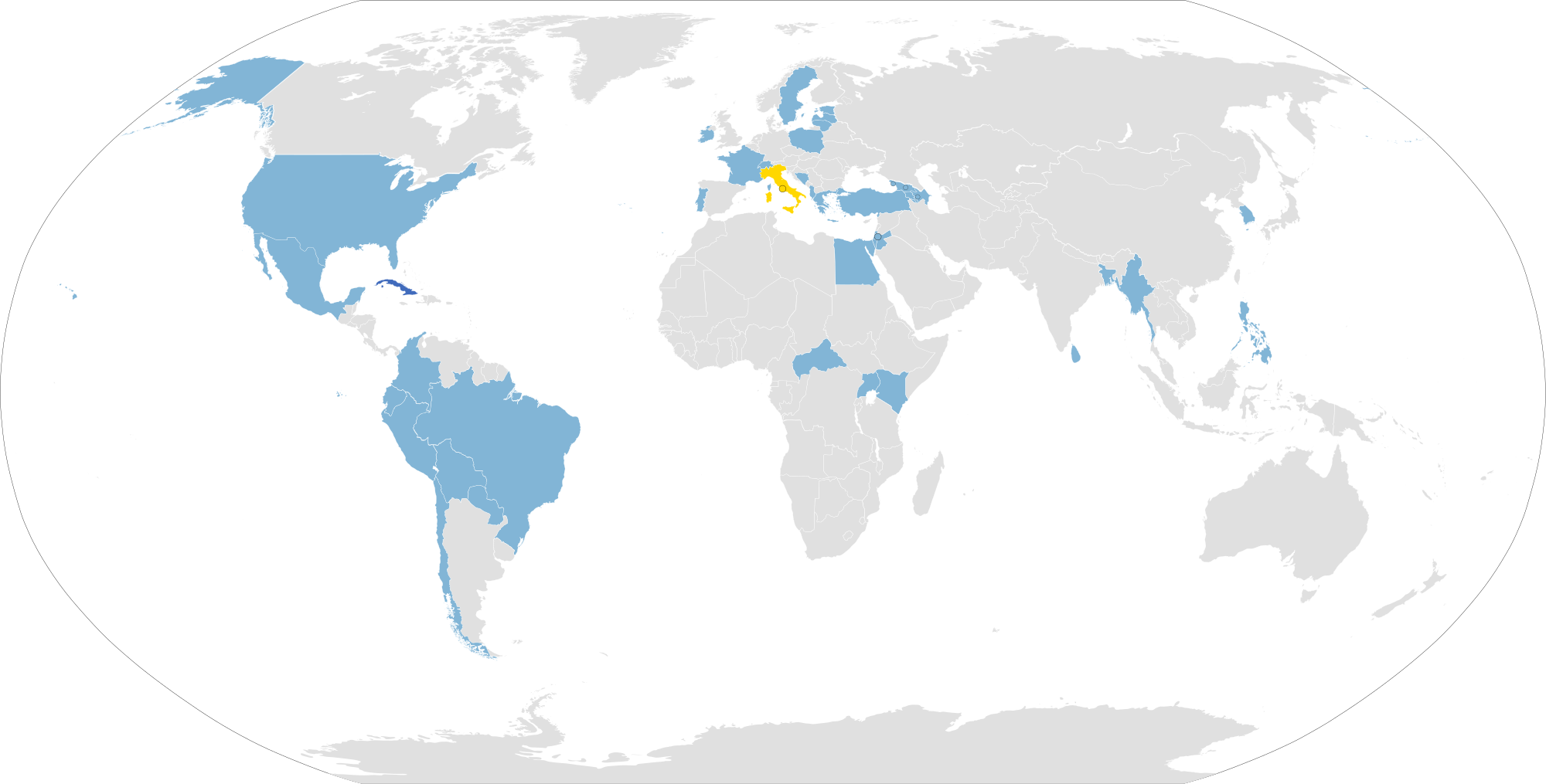 Open - World Cup Qualifying Countries (2000x1015), Png Download