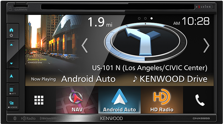 Dnx695s - Kenwood Dnx574s In-dash Gps - 6.8" Touch Display (800x480), Png Download