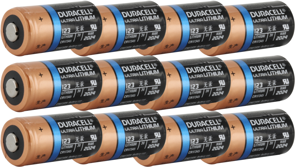 Duracell Ultra Dl123a 3v Lithium Battery - Duracell Ultra Cr123a Batterij 400 Stuks (1024x1024), Png Download