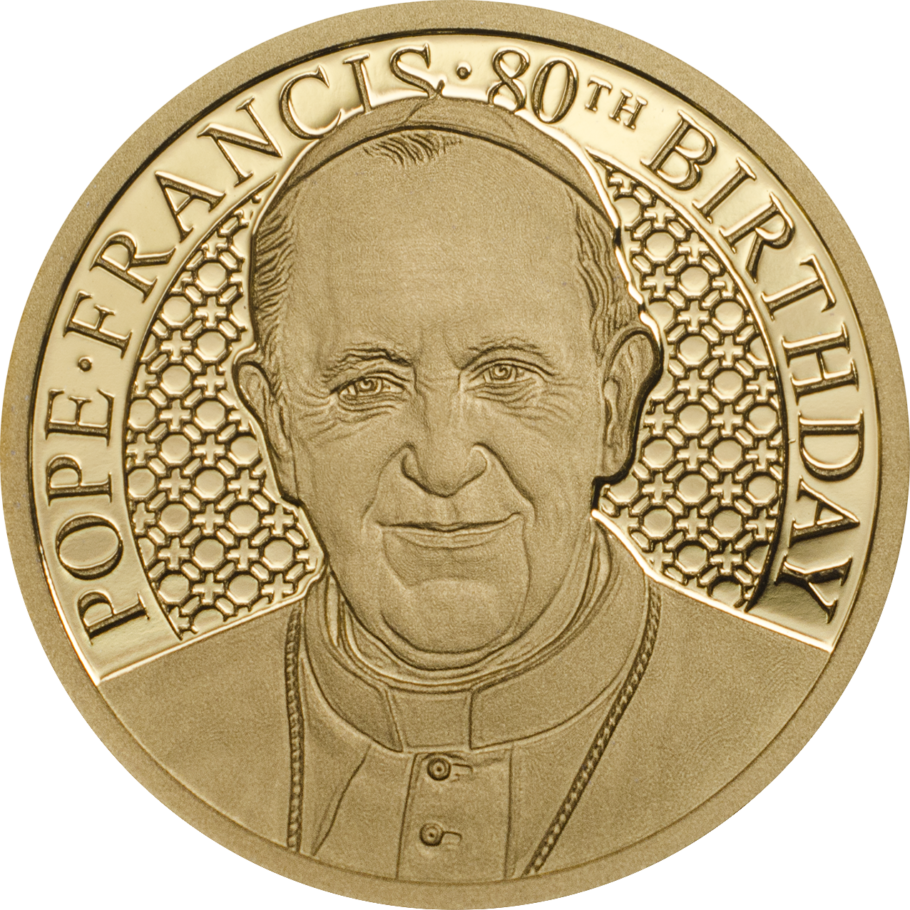 Pope Francis - Coin (910x910), Png Download
