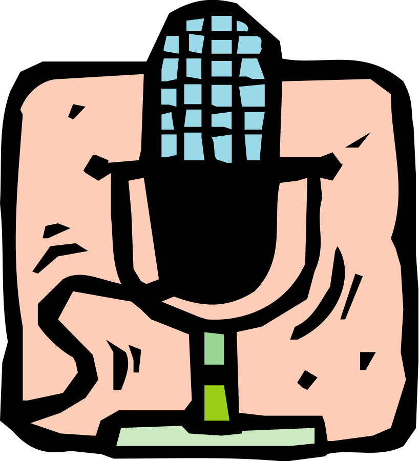 Microphone Clipart, Vector Clip Art Online, Royalty - Clip Art (818x900), Png Download