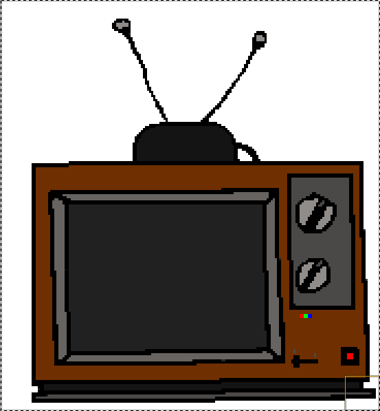 Television Clipart Old School - Television (553x597), Png Download