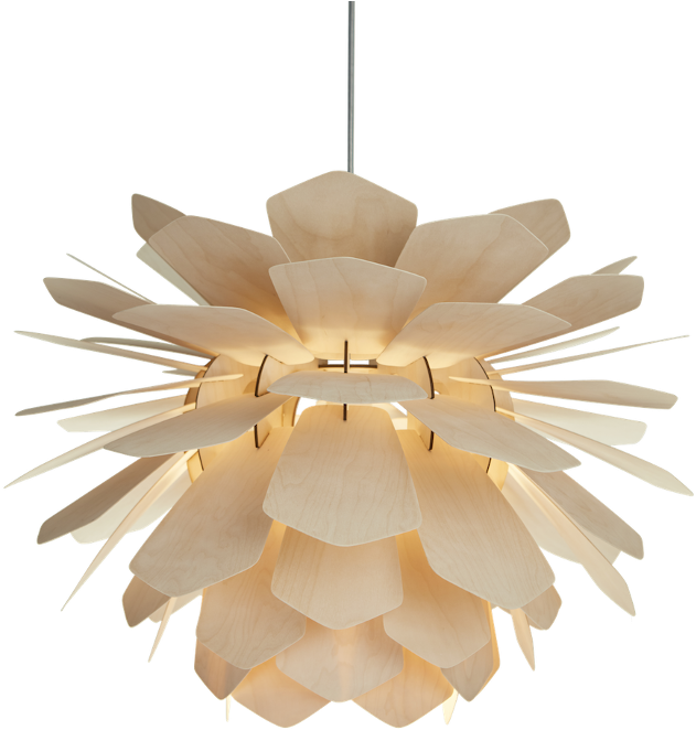 Pendant Light Made Of Wood La Pigne Pendant Light Ceiling Light Fixtures Birch Full Size Png Download Seekpng