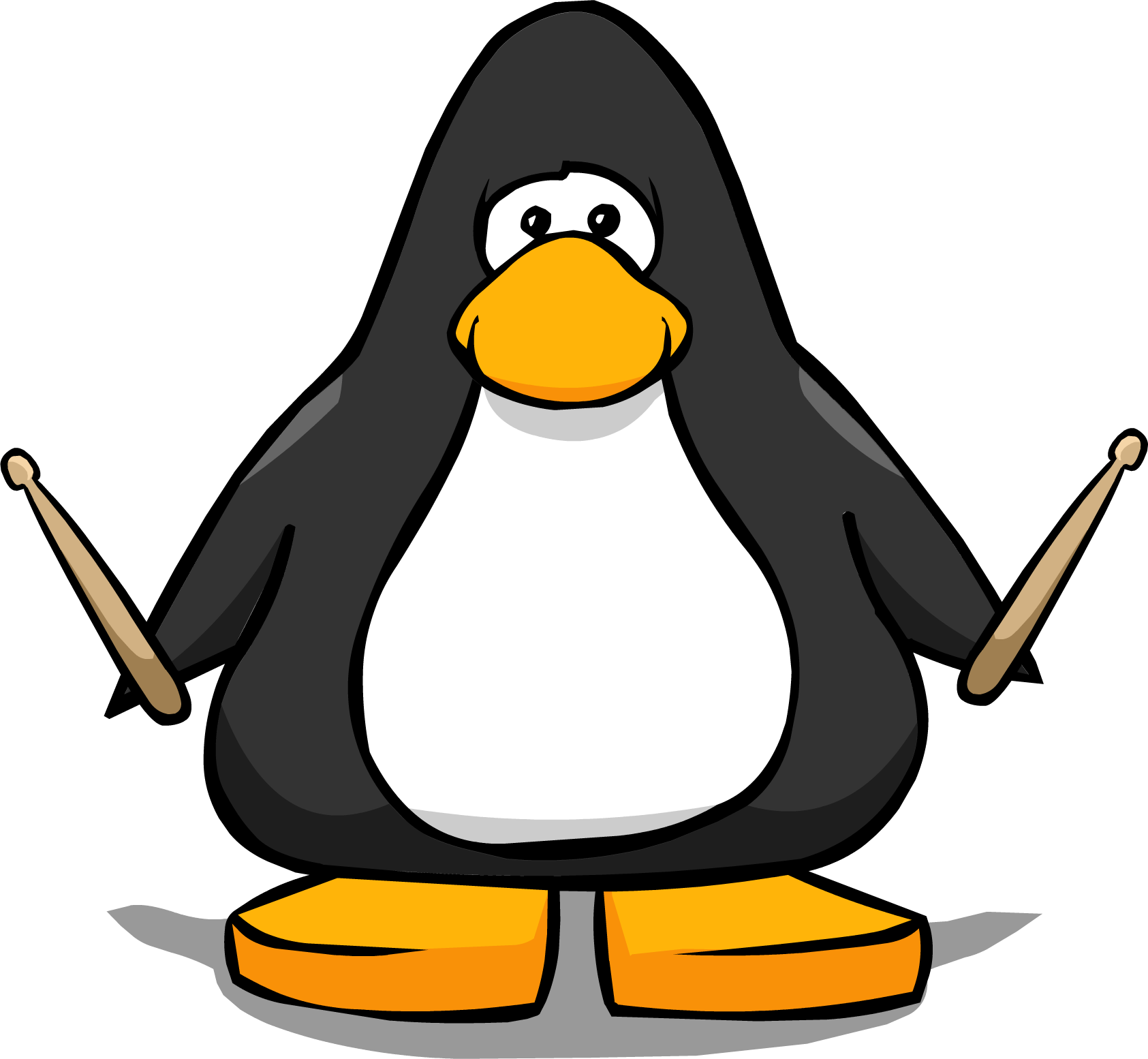 Drumsticks From A Player Card - Club Penguin Cowbell (1685x1554), Png Download