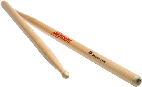 Wincent 7a Selected Hickory Drumsticks (500x337), Png Download