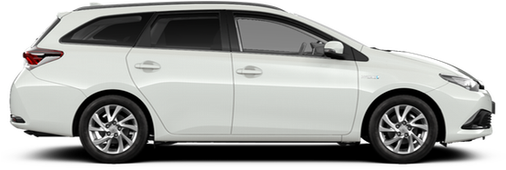 Auris Touring Sports - Hybrid Car Toyota (555x280), Png Download
