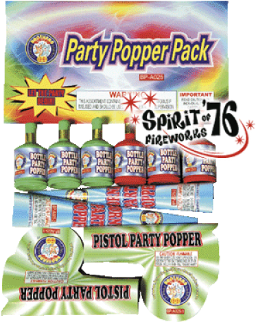 Party Popper (500x500), Png Download