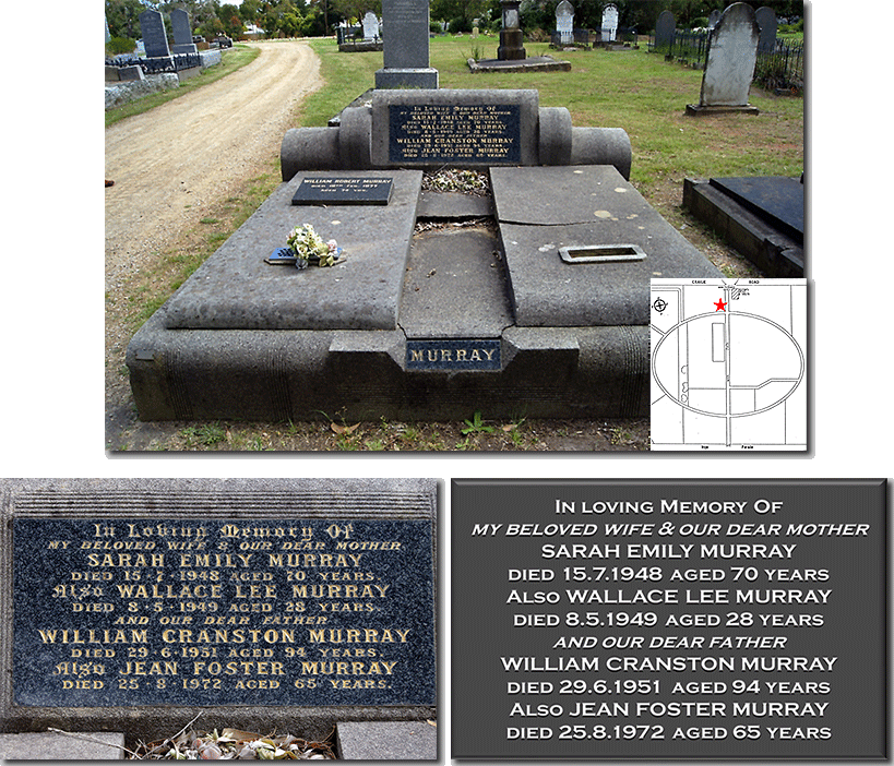William Murray's Grave Site And Headstone - Cemetery (819x702), Png Download