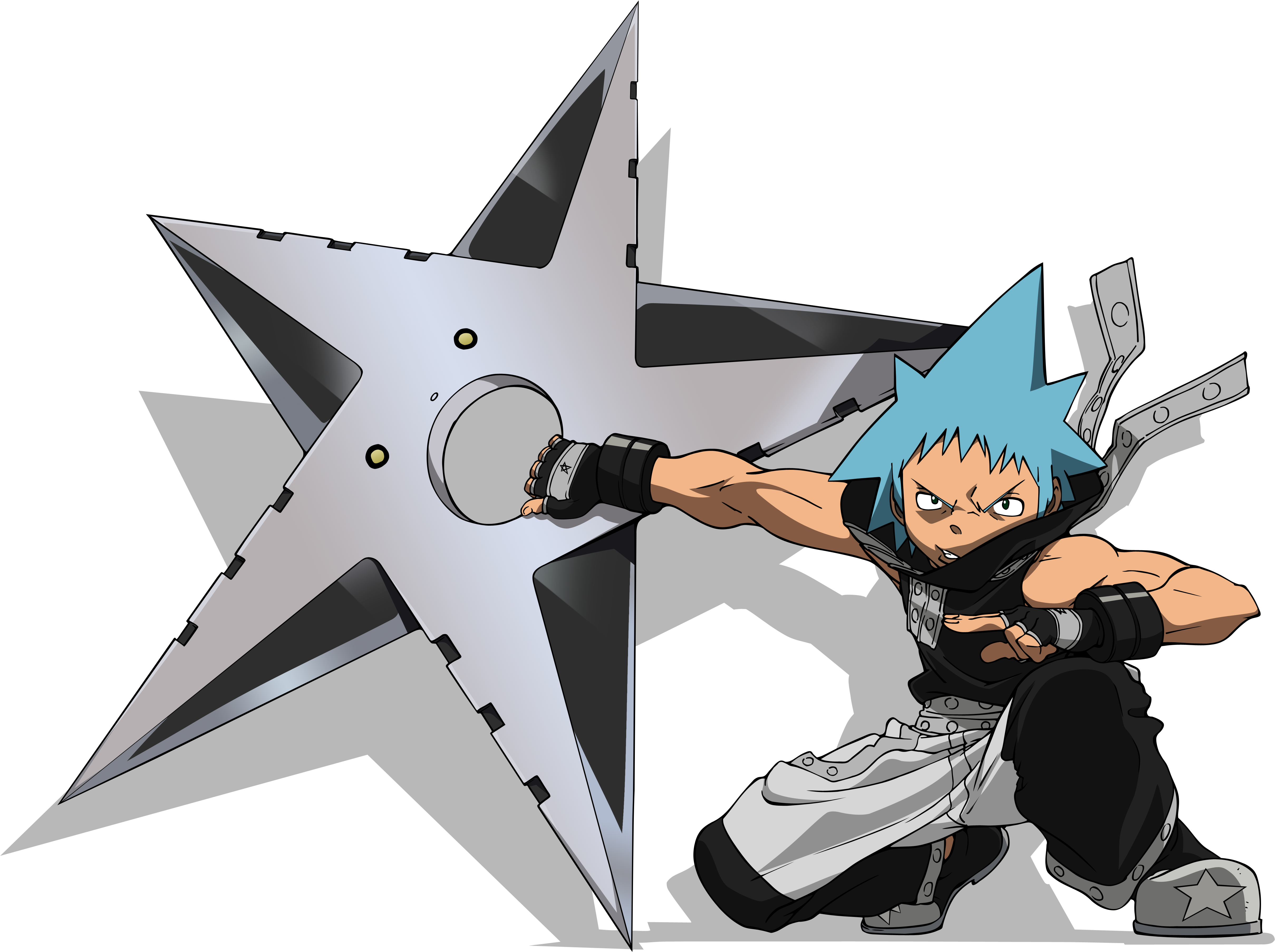 Download Png - Soul Eater Black Star Y Tsubaki (5000x3969), Png Download