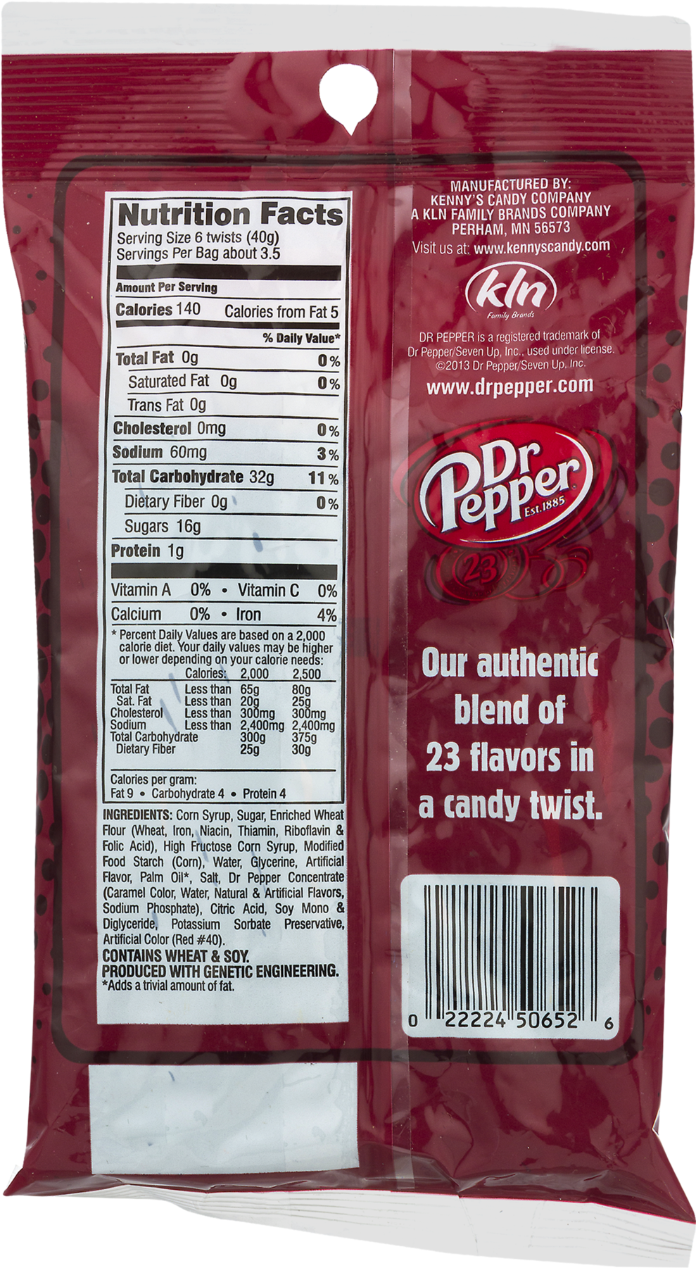 Dr. Pepper Licorice Twists - 5 Oz Bag (1800x1800), Png Download