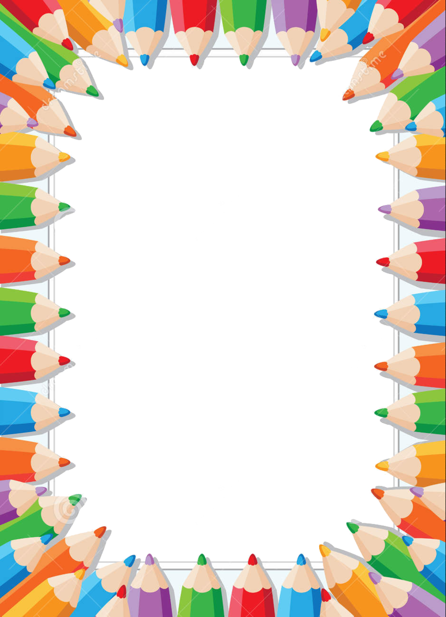 Download School Frames And Borders Clipart Borders - Pencil Frame (900x1246), Png Download