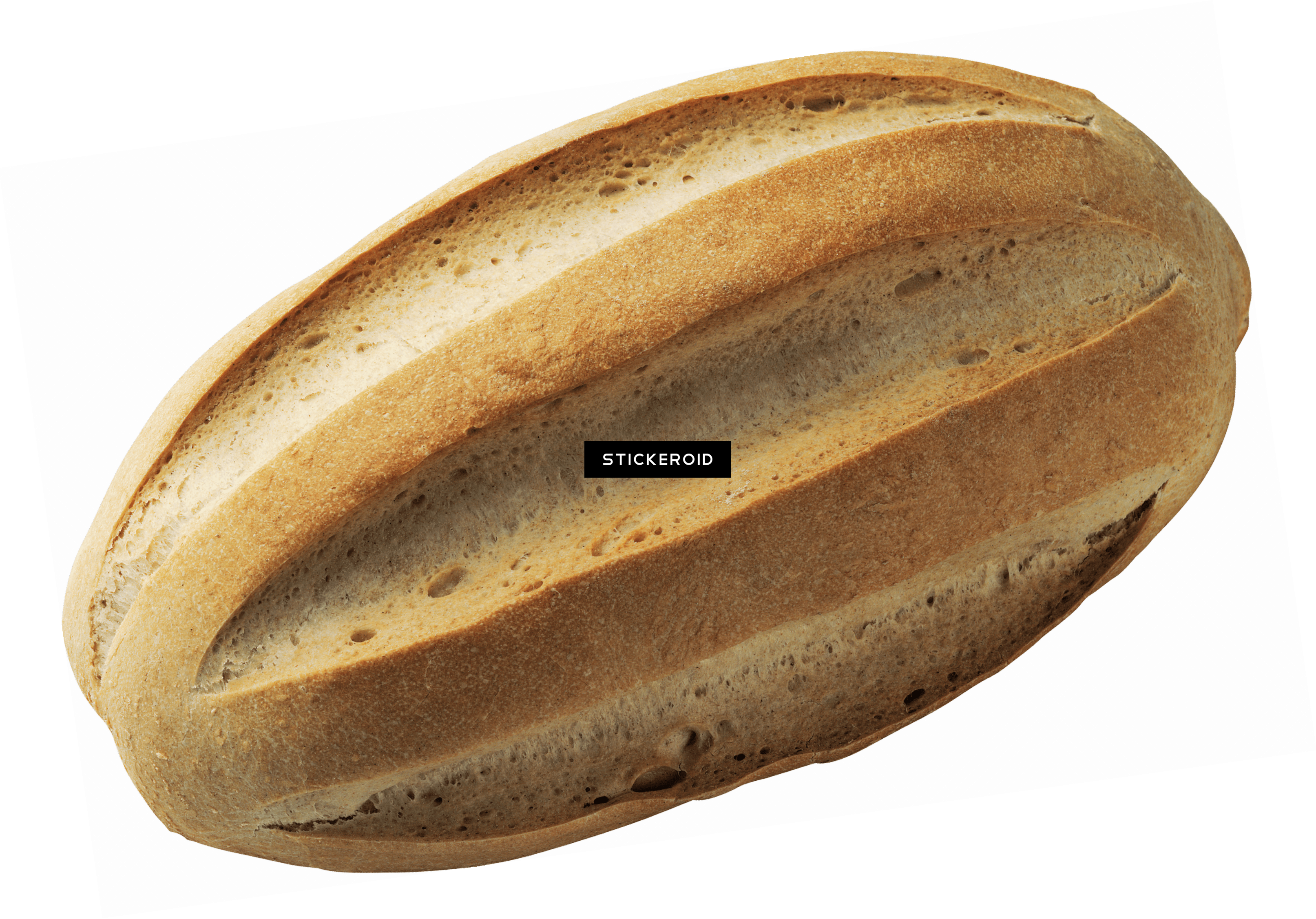 Loaf Of Brown Bread - Hard Dough Bread (3227x2253), Png Download