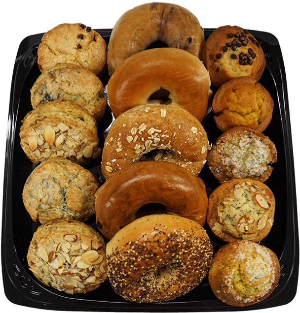 Bagels, Muffins & Scones - Bagels And Muffins (800x640), Png Download