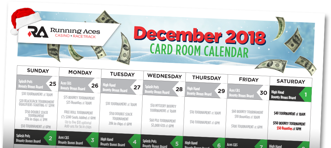 January 11 13 / $500 Buy In - Running Aces Casino & Racetrack (1140x500), Png Download