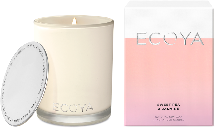 Ecoya Madison Jar Candle - Lemongrass & Ginger (1024x1024), Png Download