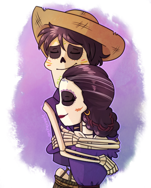 Hugs From Different Periods Of Time - Coco Hug (500x621), Png Download