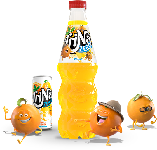 Naranja Zero - Trina Naranja Zero Lata 33cl (643x522), Png Download