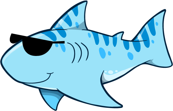 Great White Clip Art Sharks Transprent Png - Kindergarten Shark (600x600), Png Download