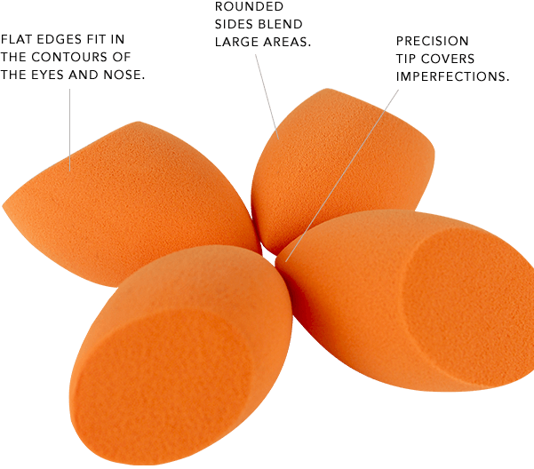 Miracle Complexion Sponges - Real Techniques Sponge Png (601x528), Png Download