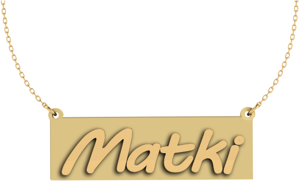 Buy Dazzling Bar Style Personalized 3d Name Necklace - Necklace (600x600), Png Download