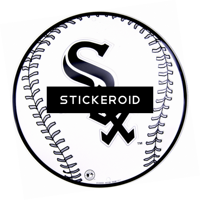 Chicago White Sox Ball - Mlb 12 Chicago White Sox Circular Baseball Sign (676x677), Png Download