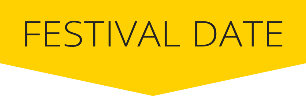 Festival Date Yellow 18-18 - Festival (1000x314), Png Download