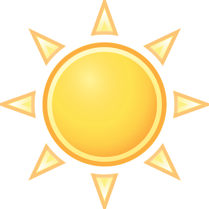 Summer Sun Cliparts 22, Buy Clip Art - Sun With A Black Background (720x720), Png Download