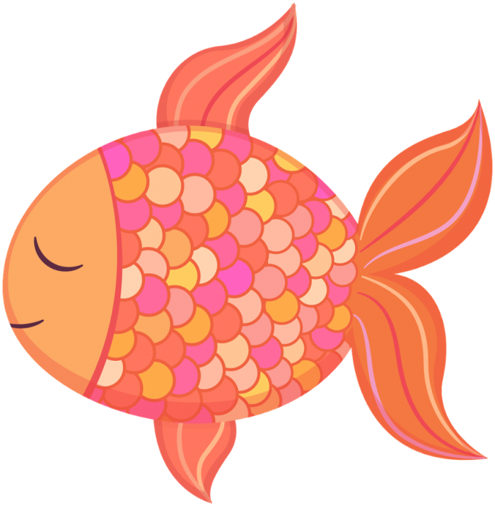 Baby Fish Png - Cute Clipart Fish (700x715), Png Download