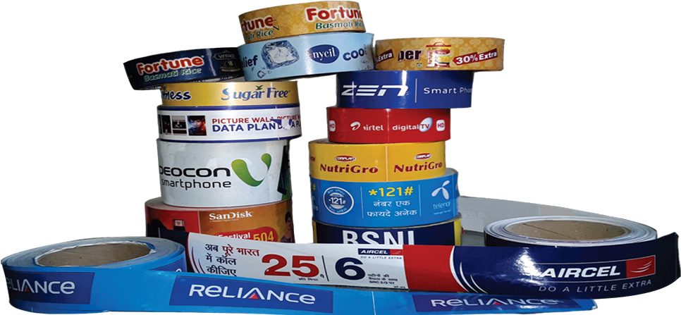 Branding Tape/shelf Strip With Release On Polypropline - Paper (1200x449), Png Download