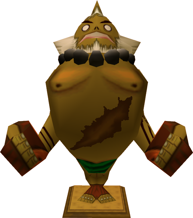 You See Me , - Majoras Mask Goron Statue (633x717), Png Download