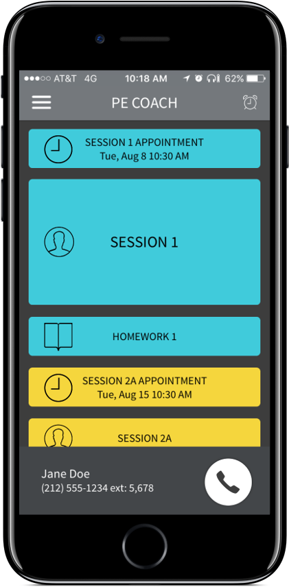 Pe Coach Home Screen - Pe Coach The Pe Breathing Mobile (584x1024), Png Download