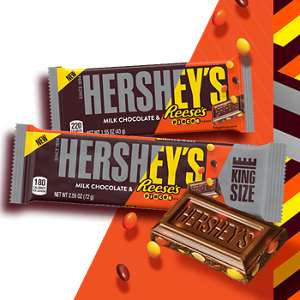 Hershey's Milk Chocolate With Reese's Pieces Candy - Hershey's Bar With Reese's Pieces (300x300), Png Download