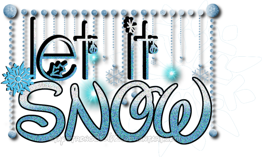 Let It Snow Png - Portable Network Graphics (1024x683), Png Download
