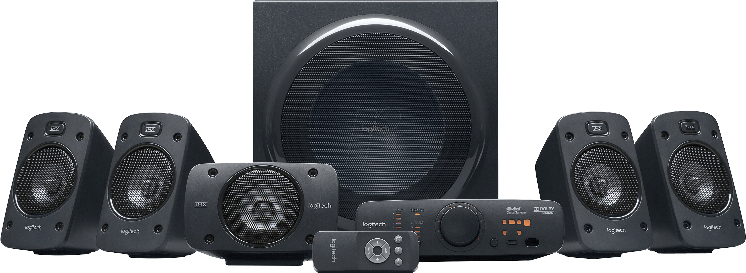 1 Speaker System, Black Logitech 980-000468 - Speakers Price In Bangladesh (3000x1088), Png Download
