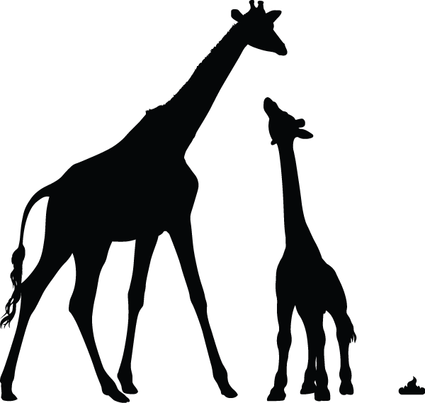 Zooshare Logo - Animal Silhouettes (600x568), Png Download