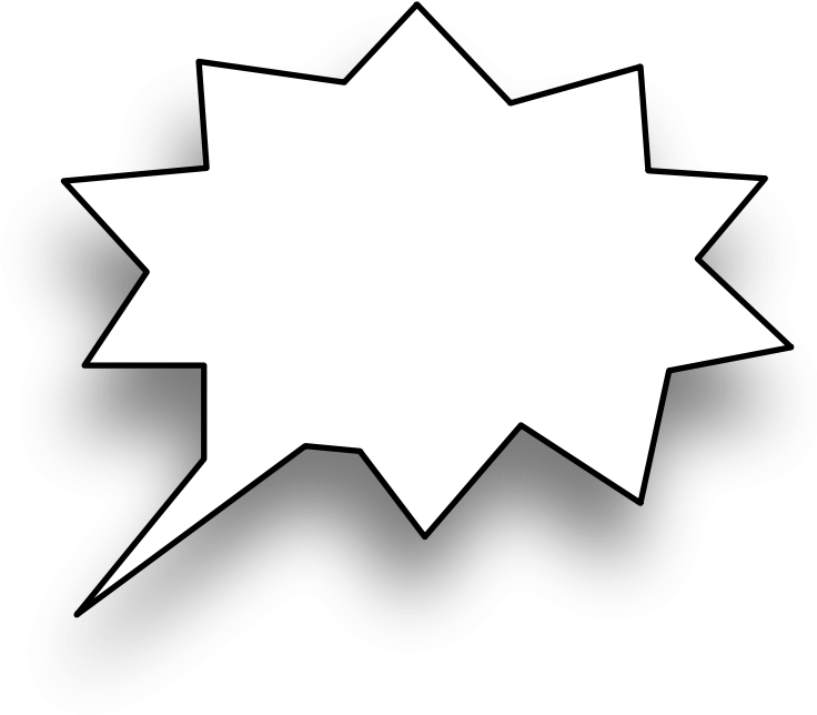 Speech Bubble Free Vector - Speech Balloon (800x693), Png Download